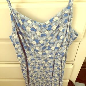 Blue flowered sundress